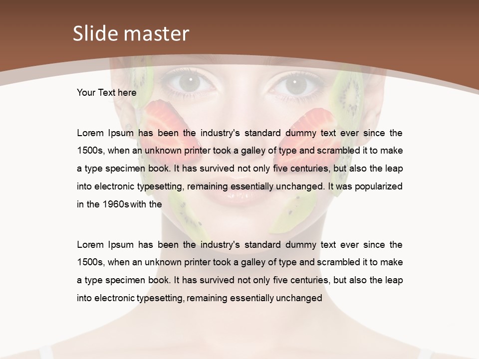 Front Treatment Fruit PowerPoint Template