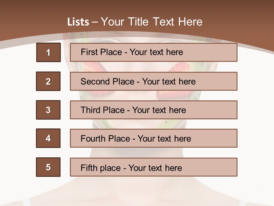 Front Treatment Fruit PowerPoint Template