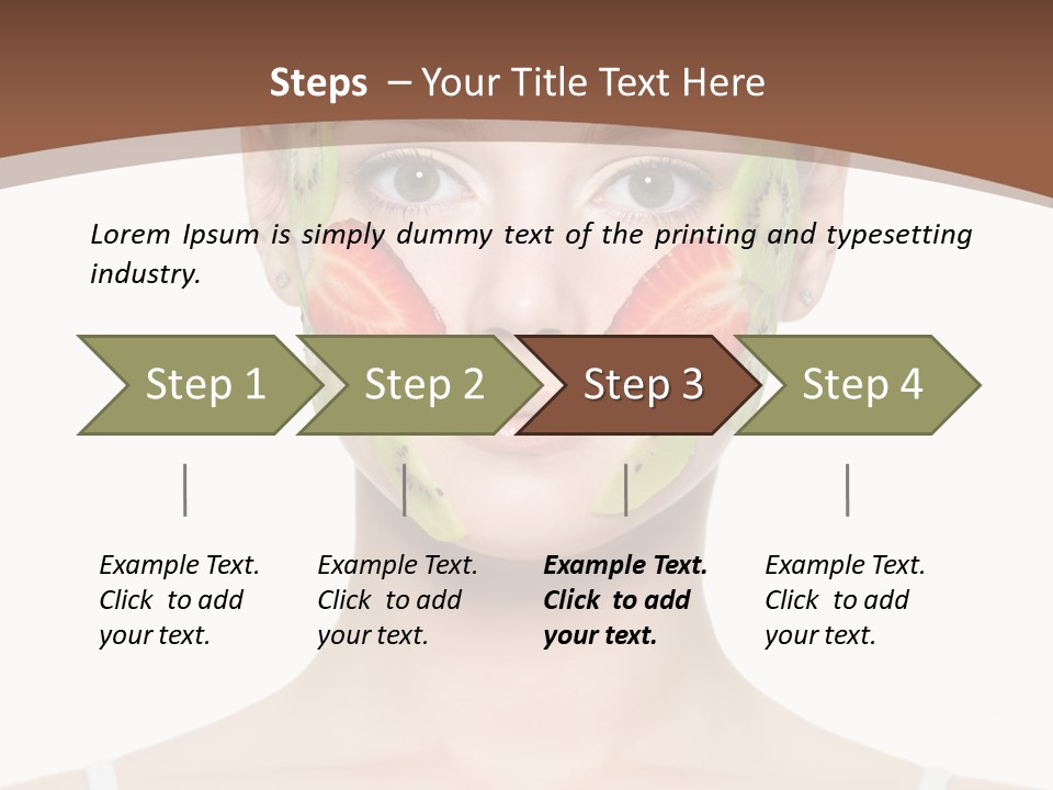Front Treatment Fruit PowerPoint Template