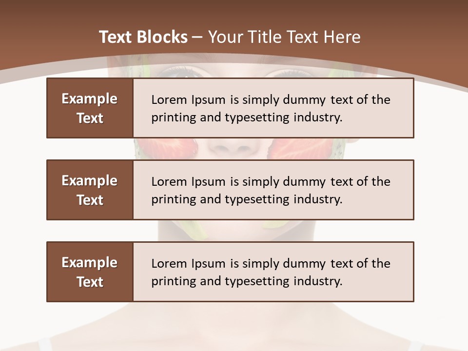 Front Treatment Fruit PowerPoint Template