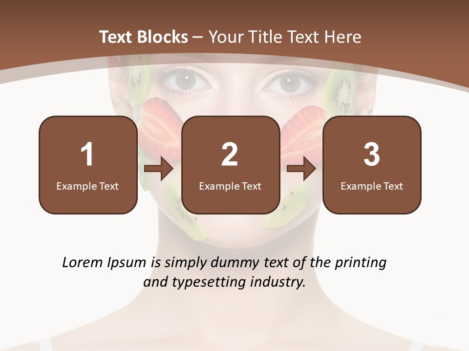 Front Treatment Fruit PowerPoint Template
