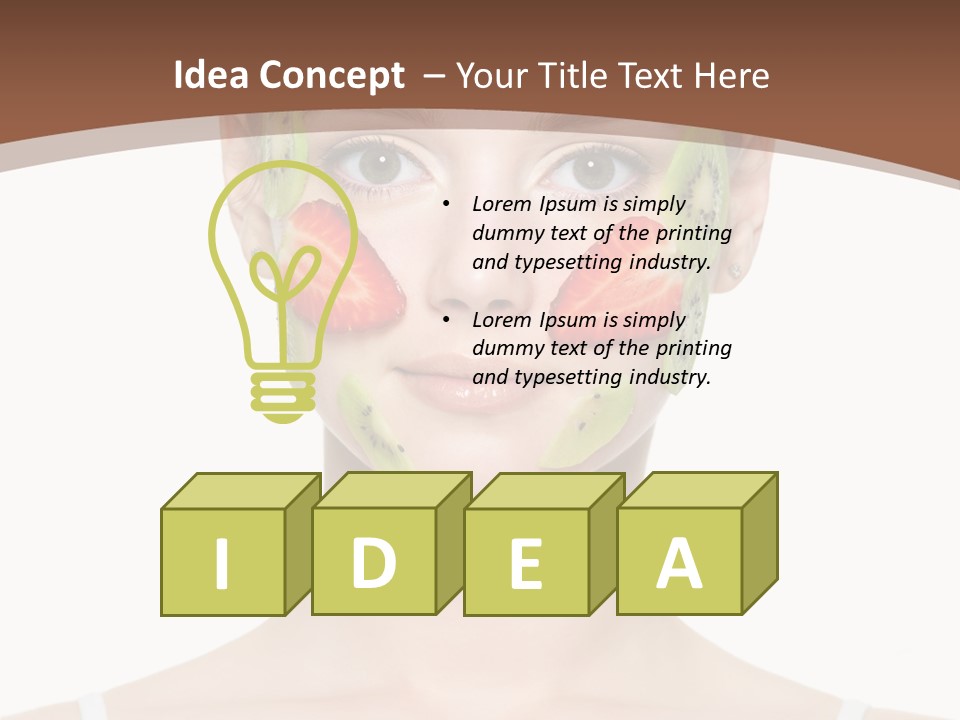 Front Treatment Fruit PowerPoint Template