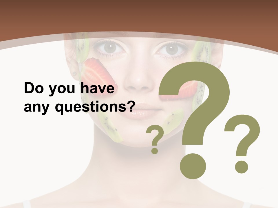 Front Treatment Fruit PowerPoint Template