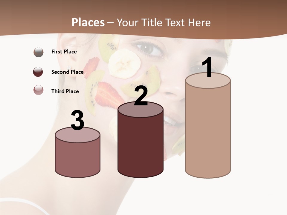 Girl Mask Cheerful PowerPoint Template