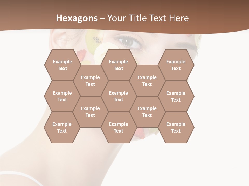 Girl Mask Cheerful PowerPoint Template