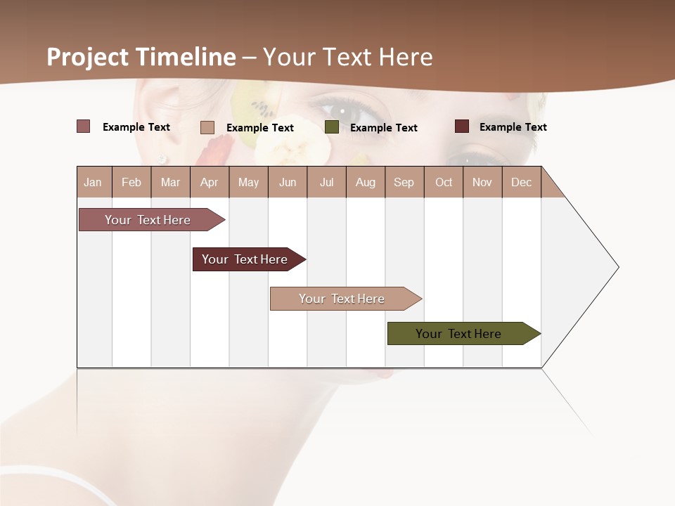 Girl Mask Cheerful PowerPoint Template