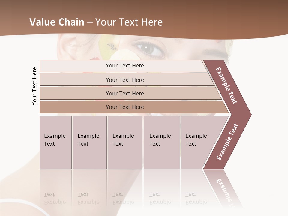 Girl Mask Cheerful PowerPoint Template