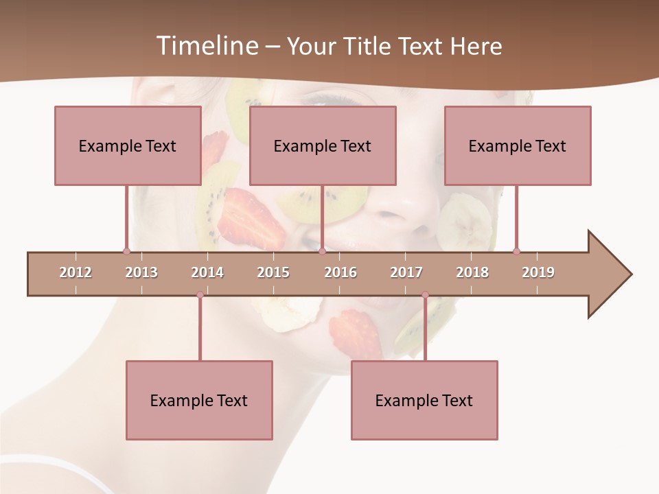 Girl Mask Cheerful PowerPoint Template