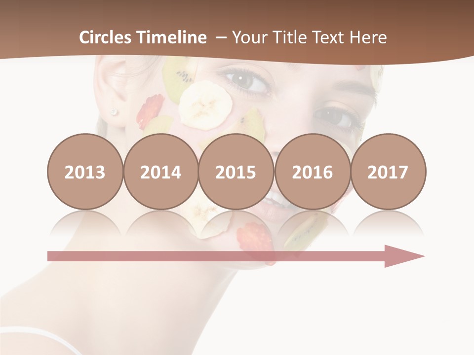 Girl Mask Cheerful PowerPoint Template