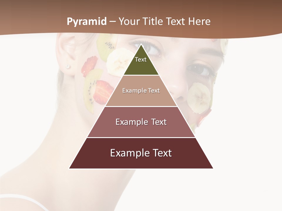 Girl Mask Cheerful PowerPoint Template