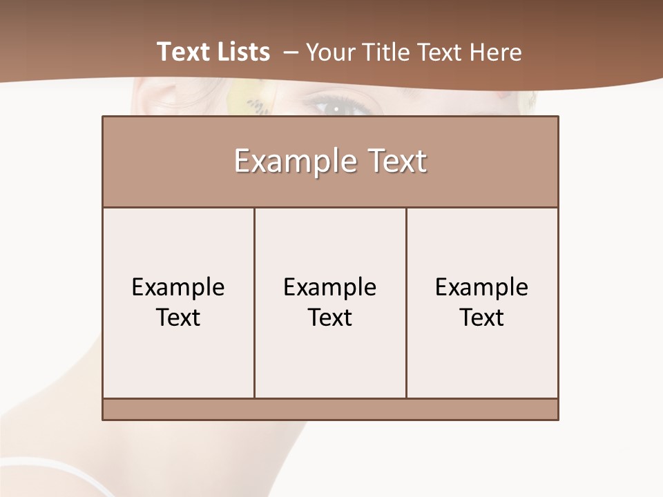 Girl Mask Cheerful PowerPoint Template