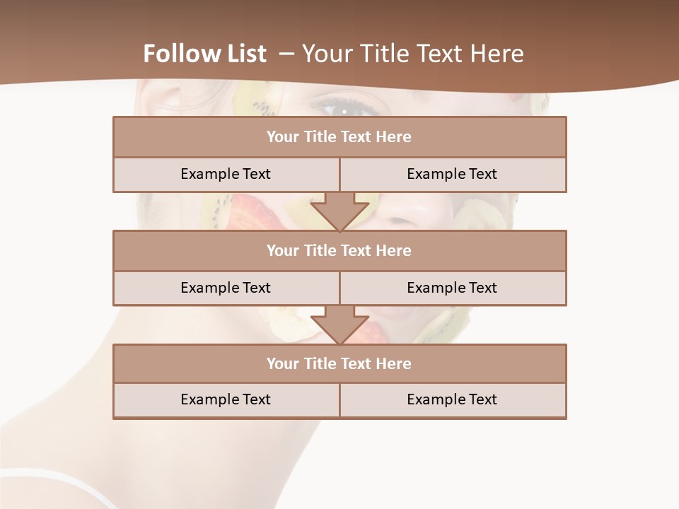 Girl Mask Cheerful PowerPoint Template