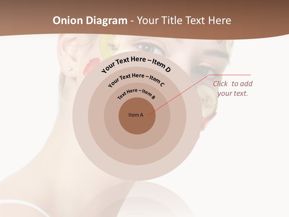 Girl Mask Cheerful PowerPoint Template