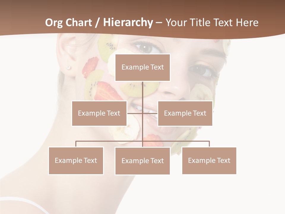 Girl Mask Cheerful PowerPoint Template