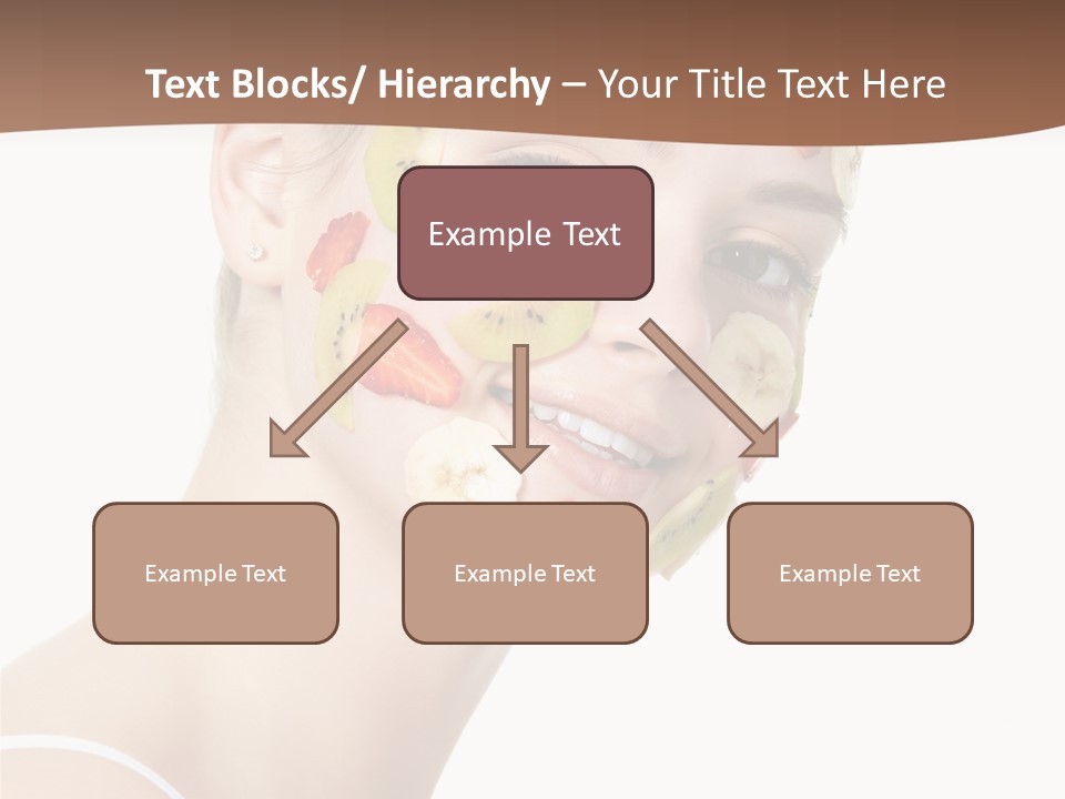 Girl Mask Cheerful PowerPoint Template