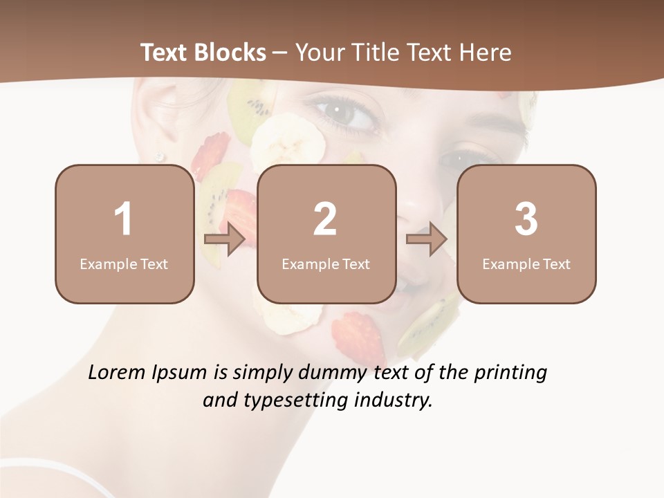 Girl Mask Cheerful PowerPoint Template