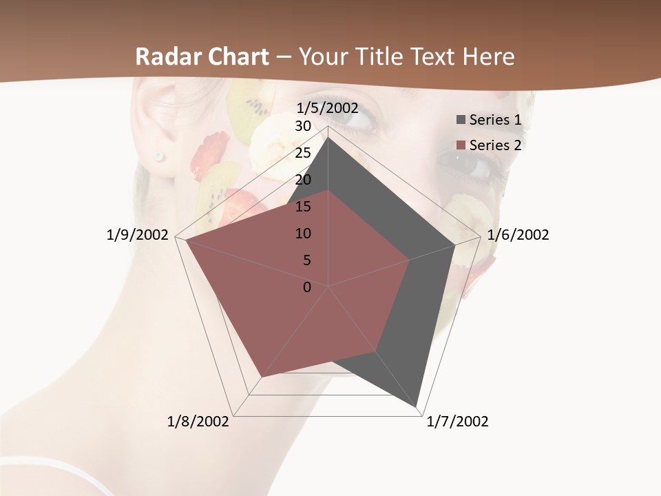 Girl Mask Cheerful PowerPoint Template