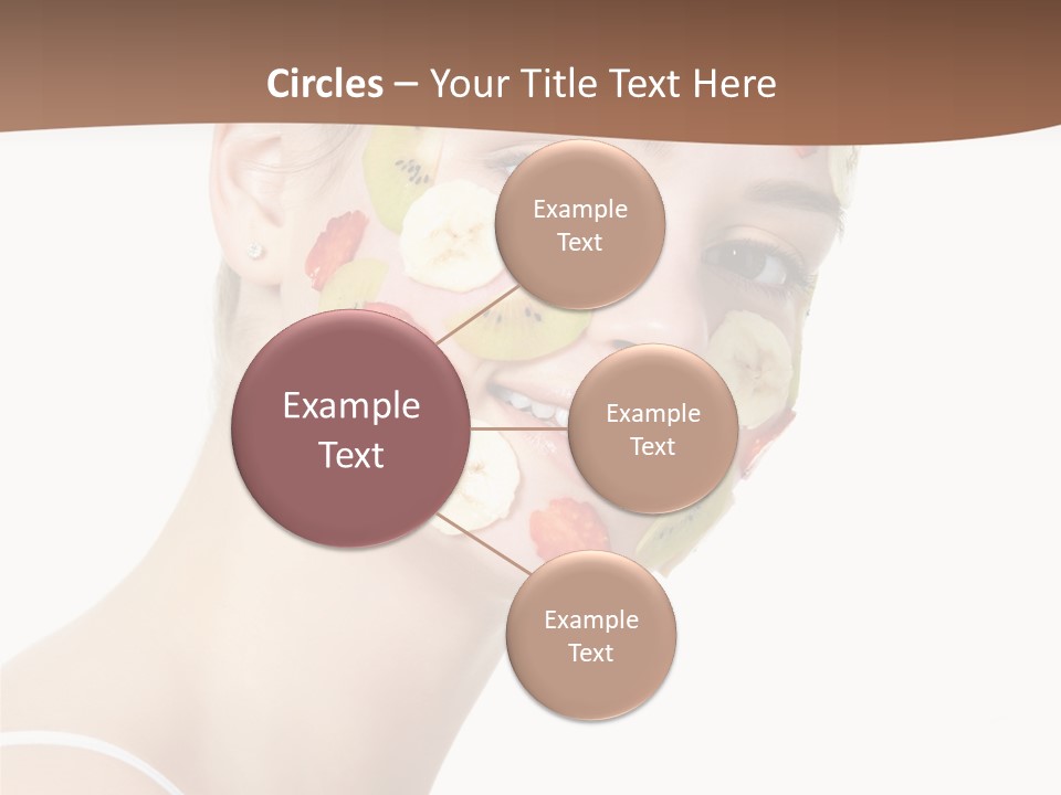 Girl Mask Cheerful PowerPoint Template