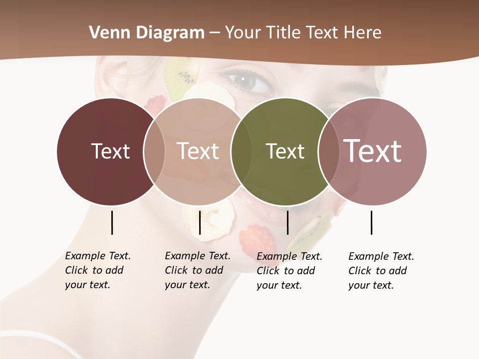 Girl Mask Cheerful PowerPoint Template