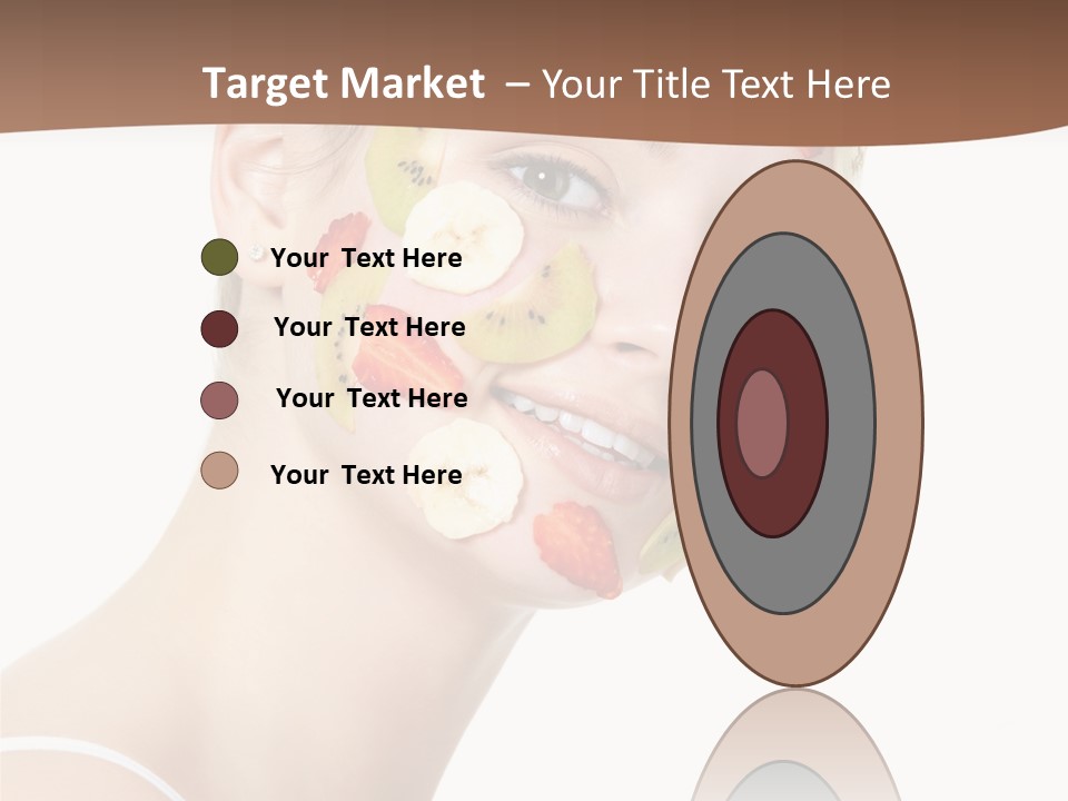 Girl Mask Cheerful PowerPoint Template