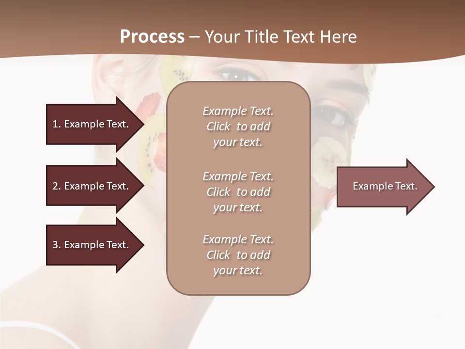 Girl Mask Cheerful PowerPoint Template