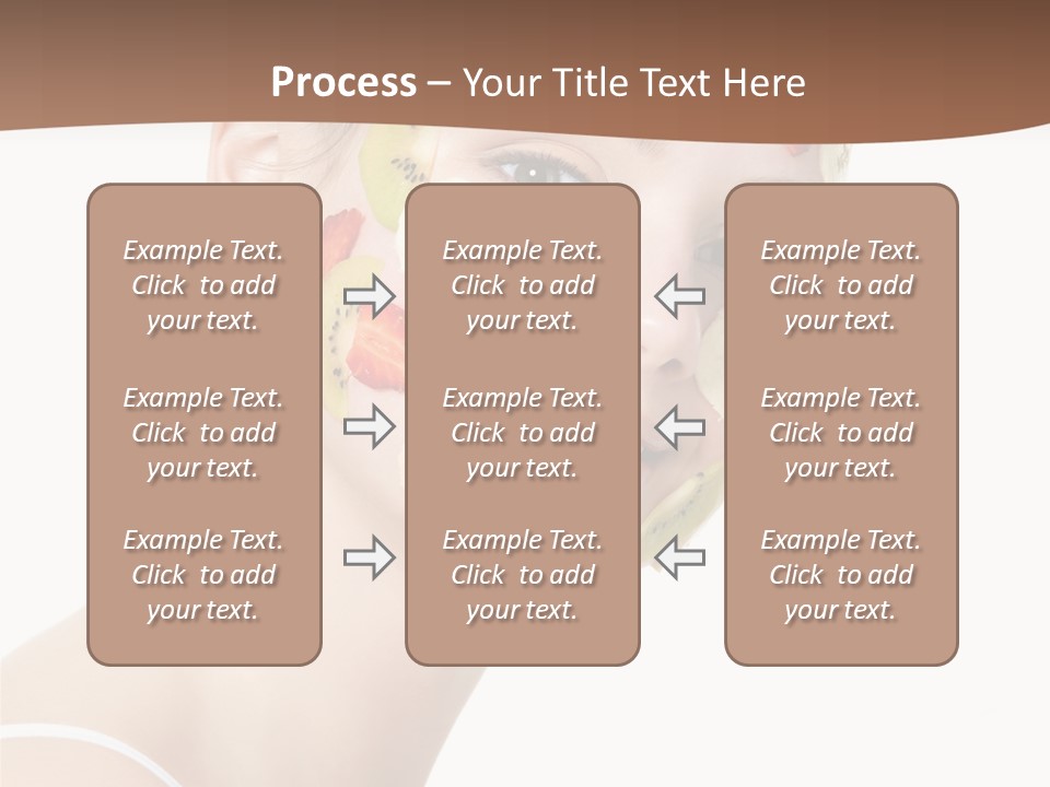 Girl Mask Cheerful PowerPoint Template