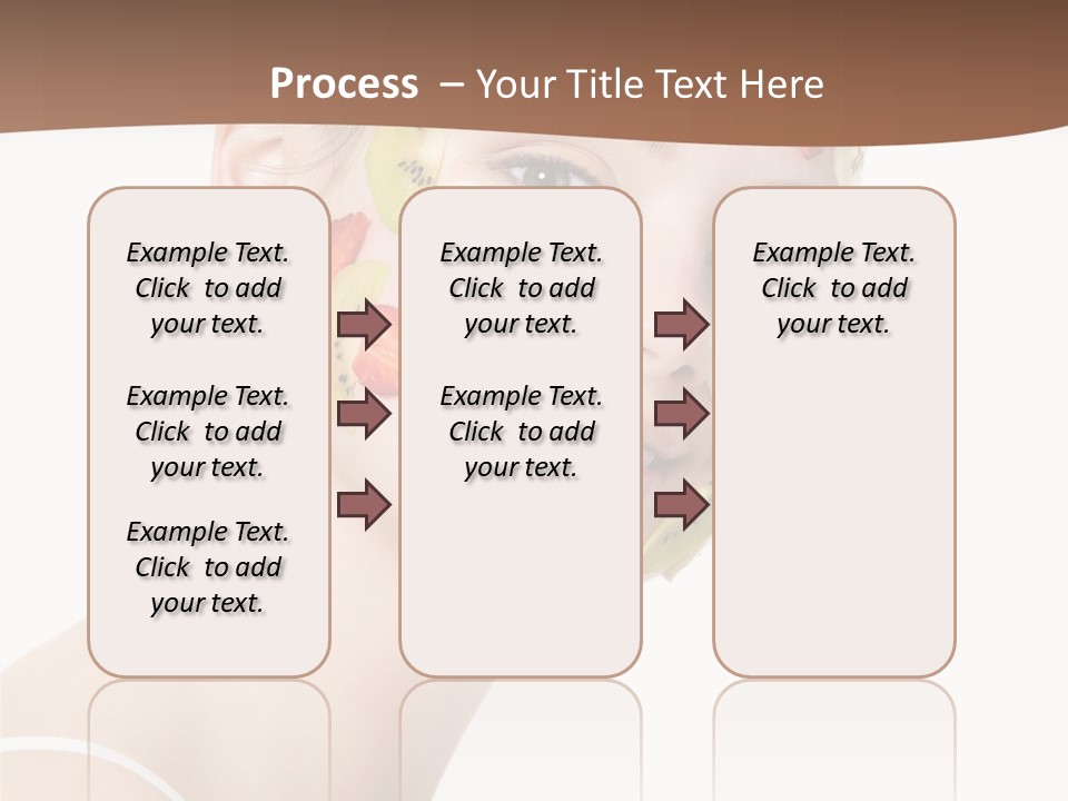 Girl Mask Cheerful PowerPoint Template