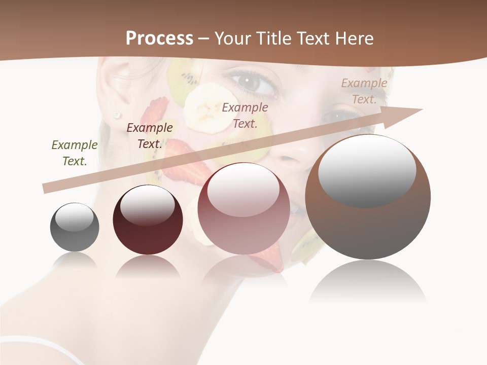 Girl Mask Cheerful PowerPoint Template