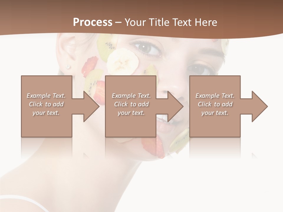 Girl Mask Cheerful PowerPoint Template