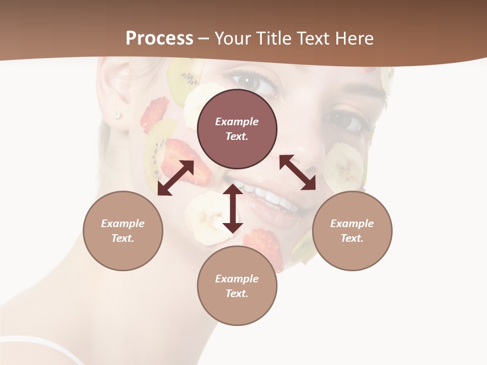 Girl Mask Cheerful PowerPoint Template