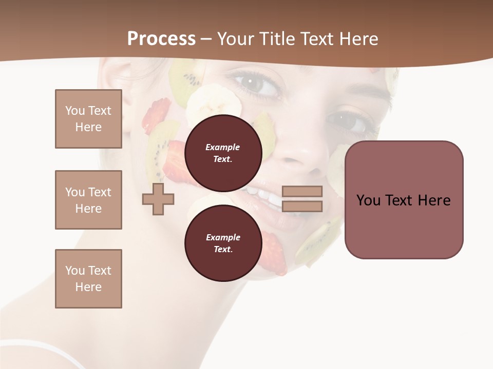 Girl Mask Cheerful PowerPoint Template