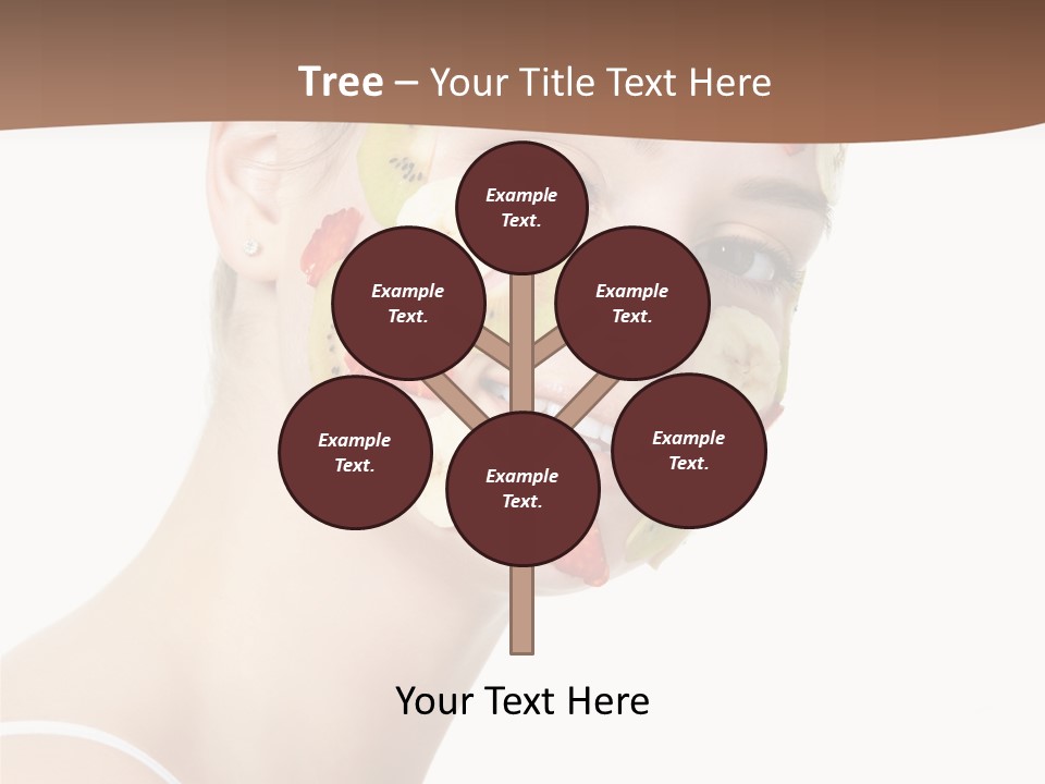 Girl Mask Cheerful PowerPoint Template