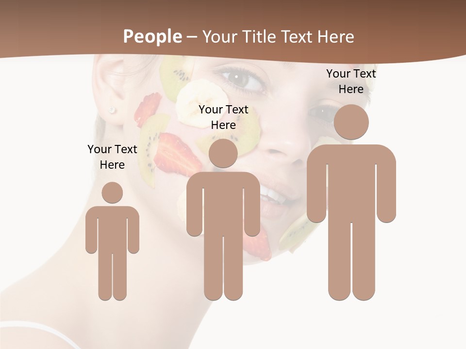 Girl Mask Cheerful PowerPoint Template