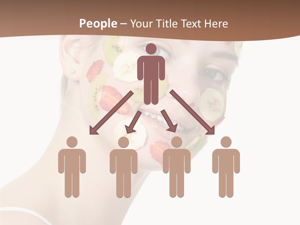 Girl Mask Cheerful PowerPoint Template