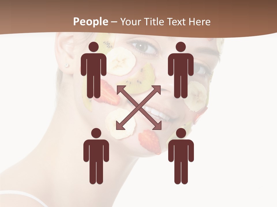 Girl Mask Cheerful PowerPoint Template