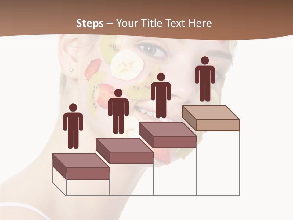 Girl Mask Cheerful PowerPoint Template