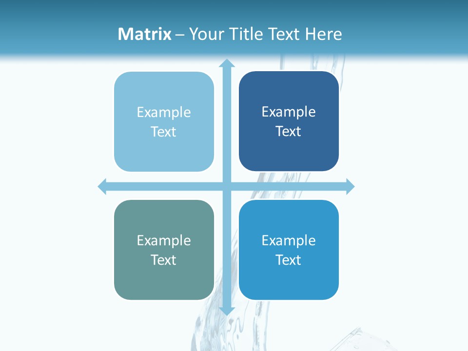 White Rippled Falling PowerPoint Template