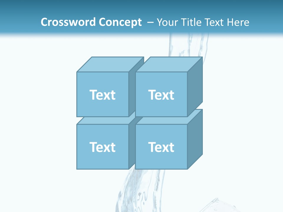White Rippled Falling PowerPoint Template