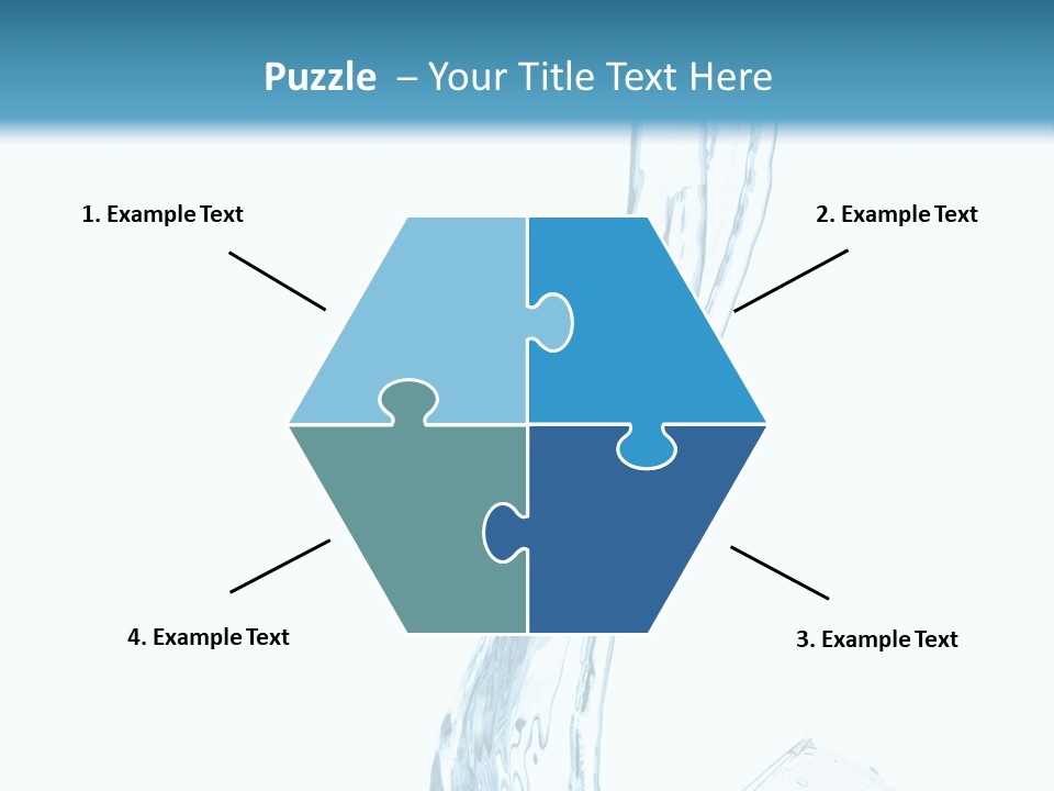 White Rippled Falling PowerPoint Template