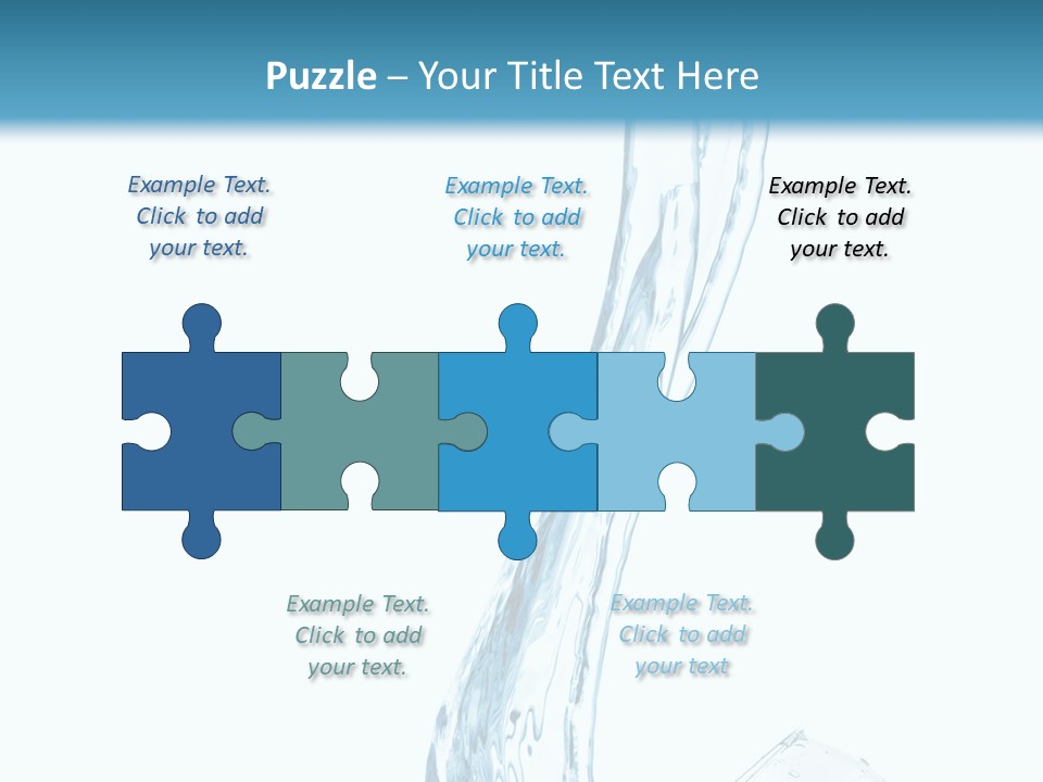 White Rippled Falling PowerPoint Template