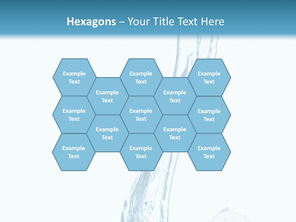 White Rippled Falling PowerPoint Template