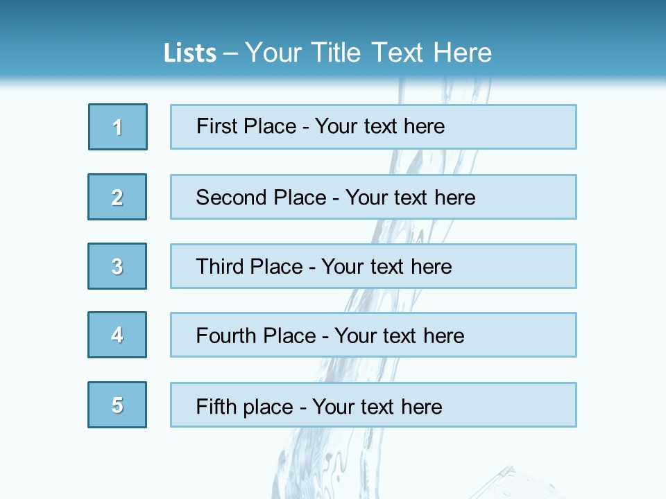 White Rippled Falling PowerPoint Template