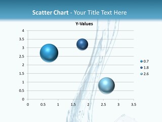 White Rippled Falling PowerPoint Template