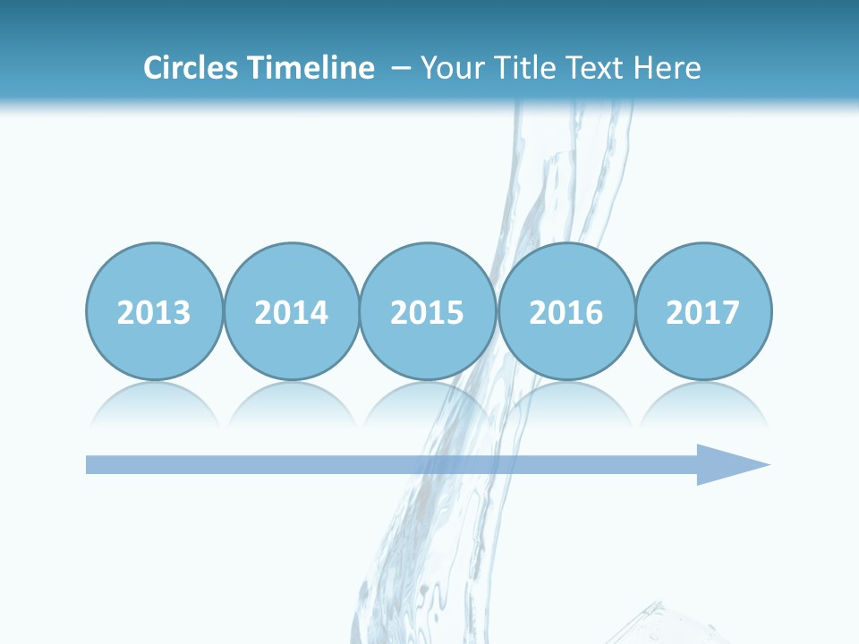 White Rippled Falling PowerPoint Template