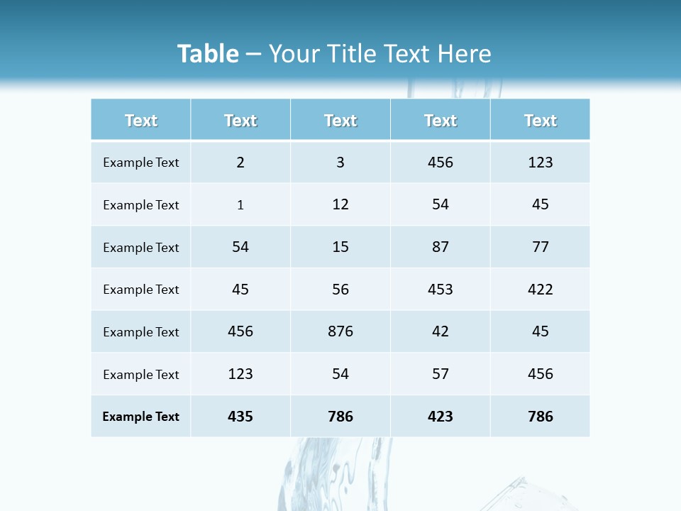 White Rippled Falling PowerPoint Template