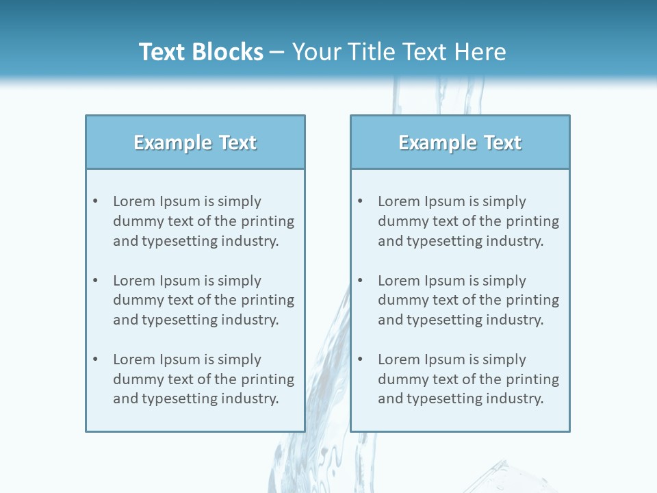 White Rippled Falling PowerPoint Template