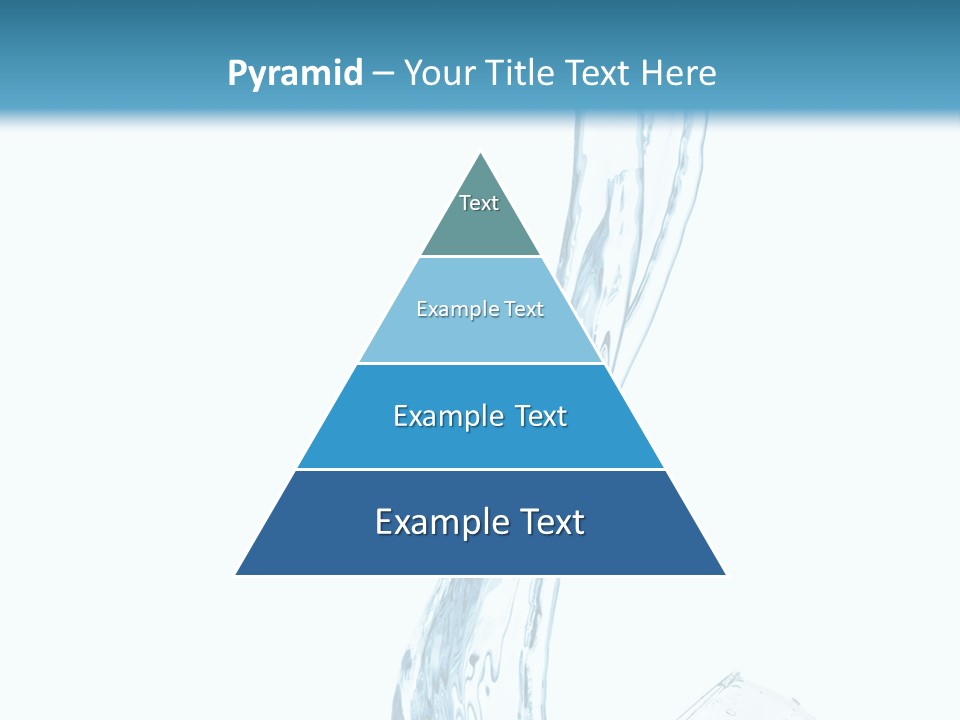 White Rippled Falling PowerPoint Template
