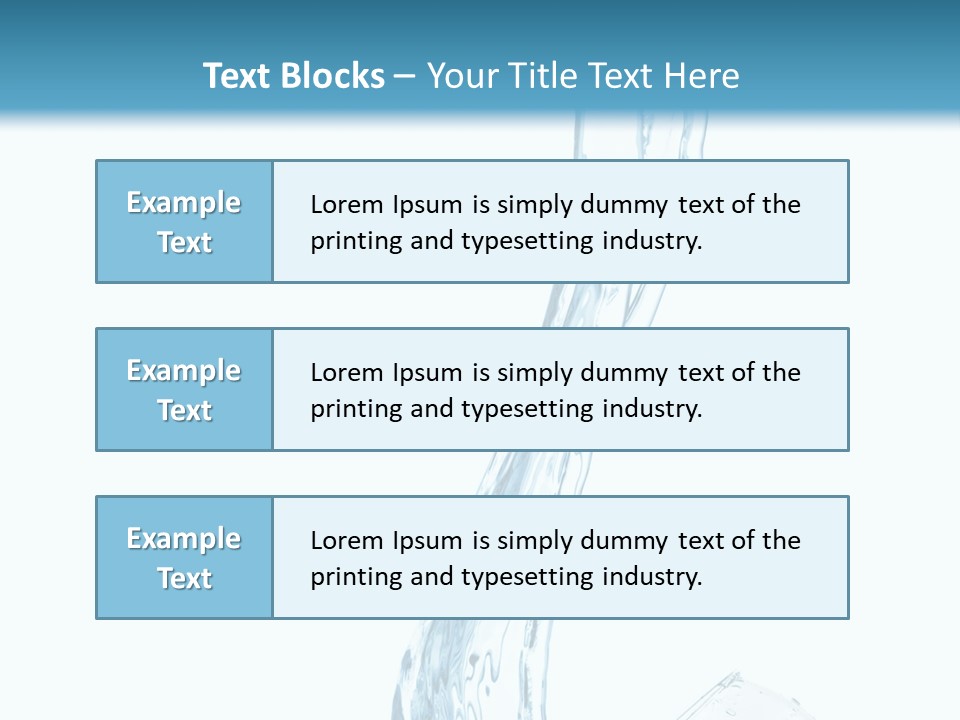 White Rippled Falling PowerPoint Template