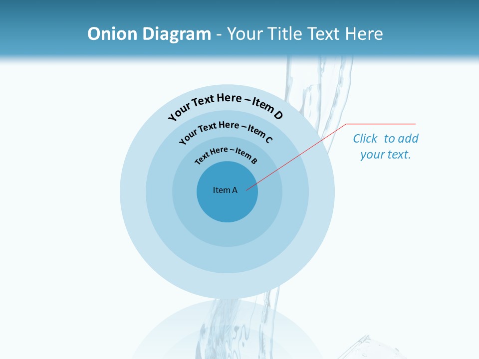 White Rippled Falling PowerPoint Template