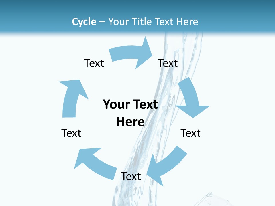 White Rippled Falling PowerPoint Template